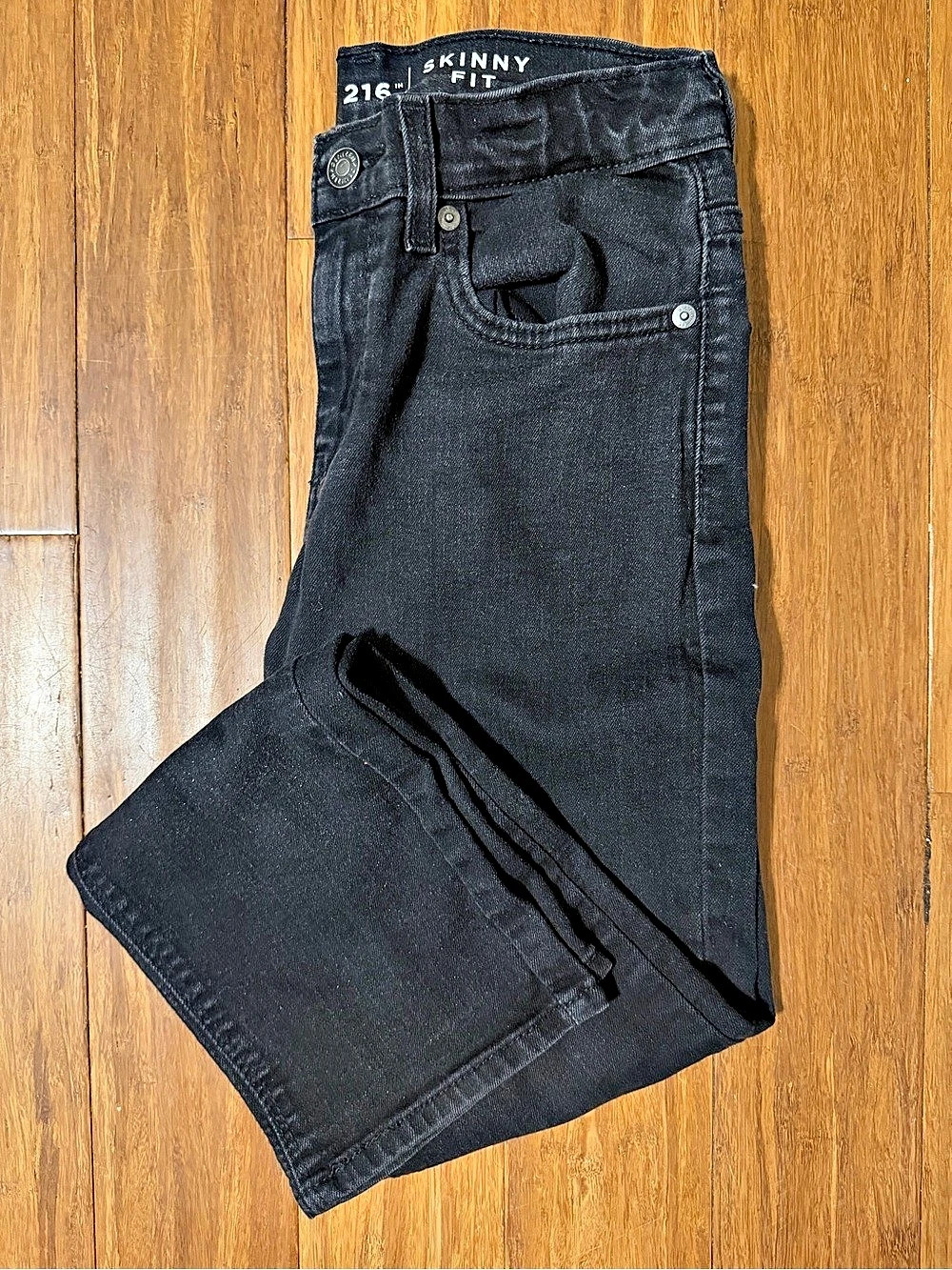 Levi's Denizen 216 Skinny Fit Black Skinny Jeans